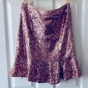 Nasty Gal pink sparkle skirt size small